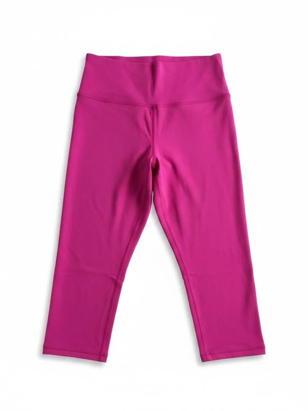 Athleta Transcend Capri Leggings – Bright Pink Magenta – Size Large - Picture 4 of 6